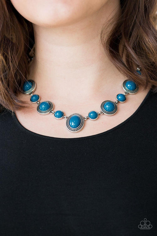 Paparazzi Accessories - Voyager Vibes - Blue Necklace - Bling by JessieK