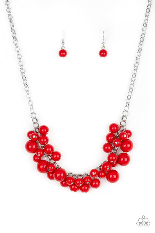 Paparazzi Accessories - Walk This Broadway- Red Necklace - Bling by JessieK