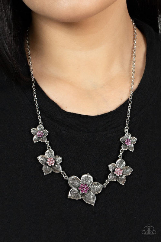 Paparazzi Accessories - Wallflower Wonderland - Pink Necklace - Bling by JessieK
