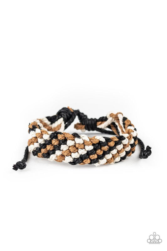 Paparazzi Accessories - Weave No Trace - Black Urban Bracelet - Bling by JessieK