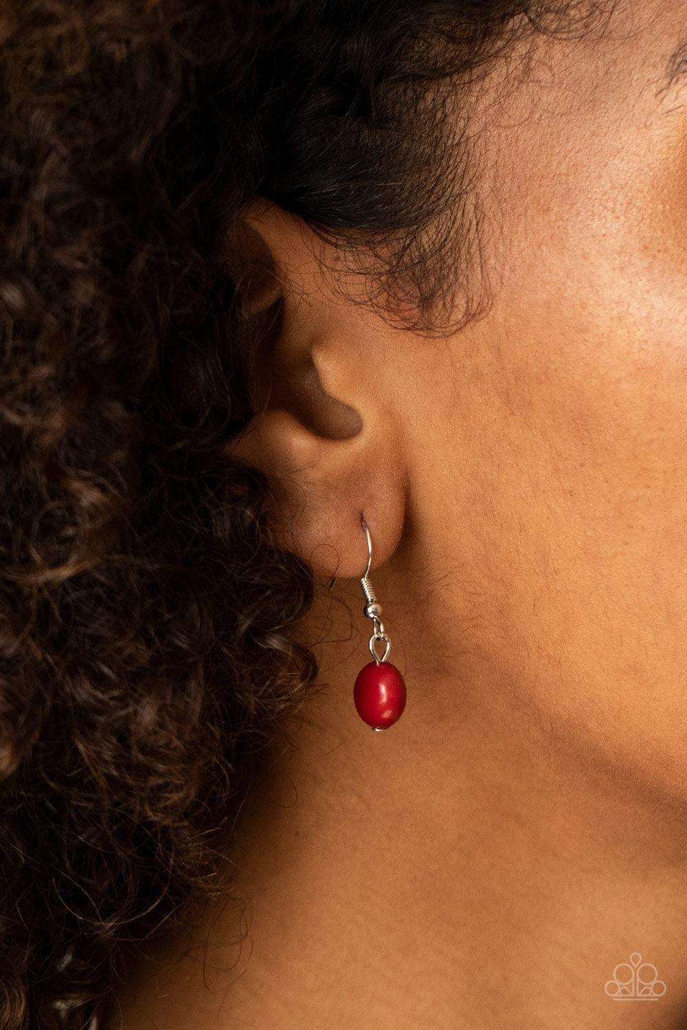 Paparazzi Accessories - When i Glow Up - Red Necklace - Bling by JessieK