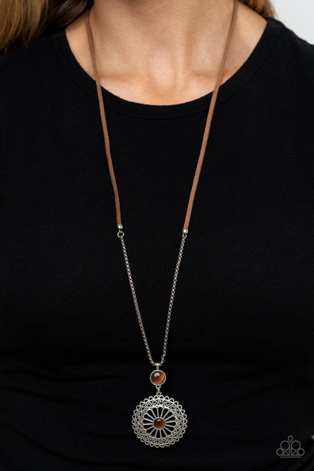 Paparazzi Accessories - Where No Mandala Has Gone Before - Brown Necklace - Bling by JessieK