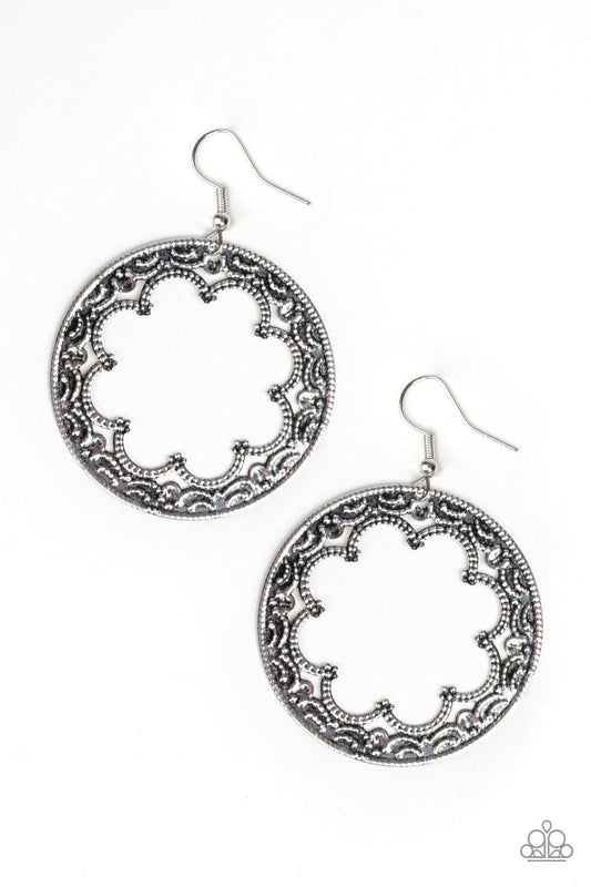 Paparazzi Accessories - Whimsical Wheelhouse - Silver Earrings - Bling by JessieK