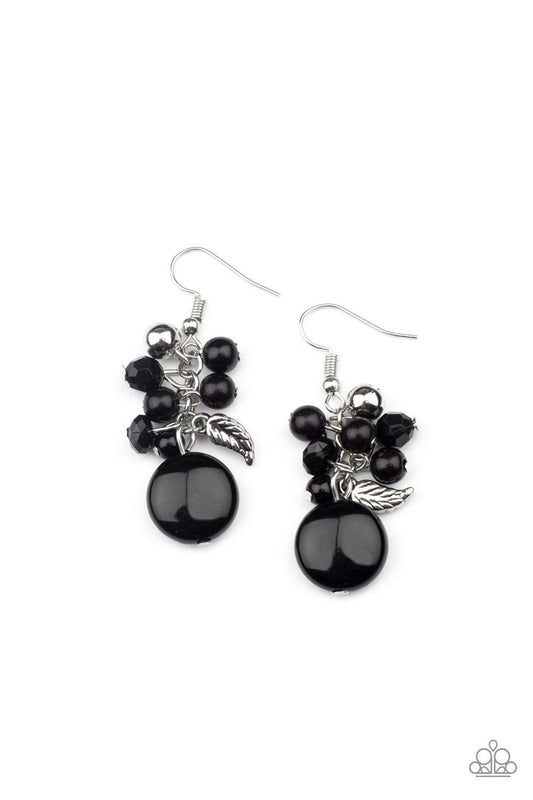 Paparazzi Accessories - Whimsically Musical - Black Earrings - Bling by JessieK