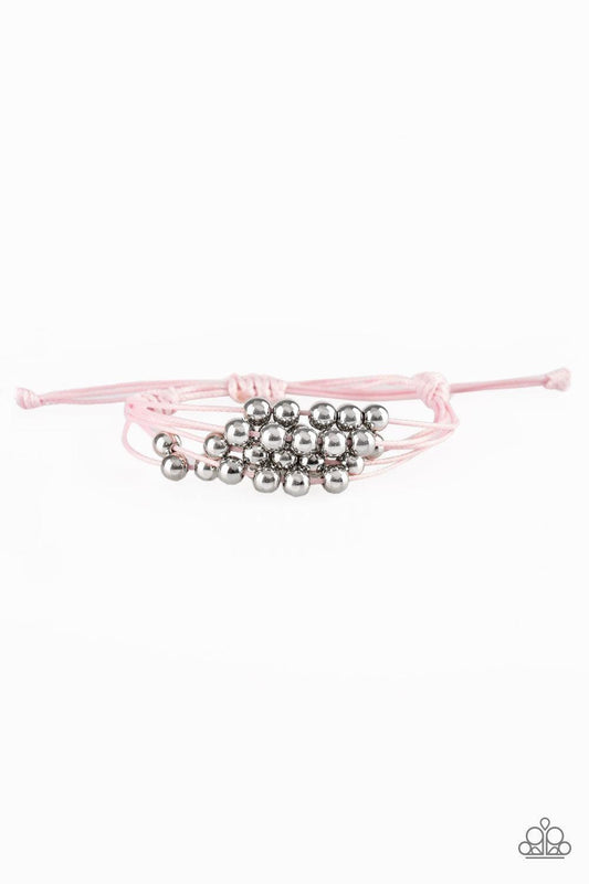 Paparazzi Accessories - Without Skipping a Bead - Pink Urban Bracelet - Bling by JessieK