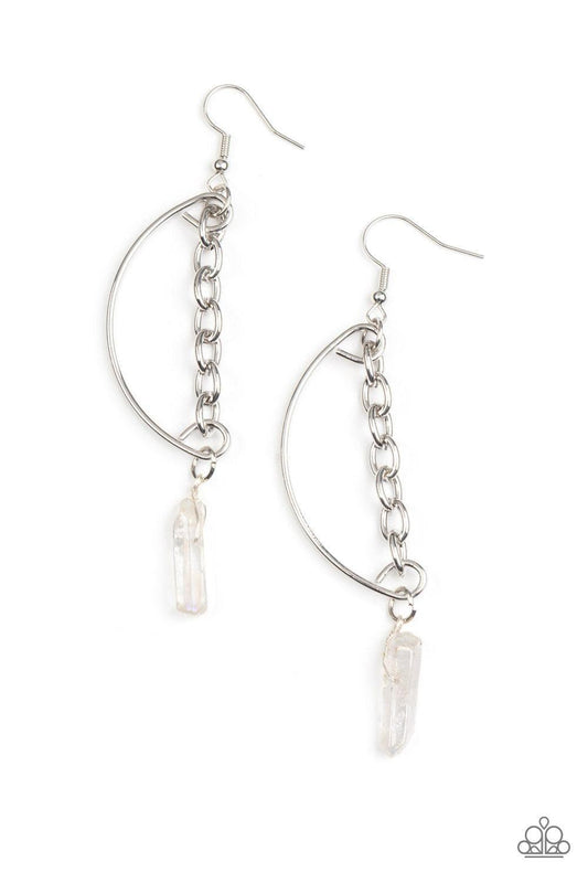 Paparazzi Accessories - Yin To My Yang - White Earrings - Bling by JessieK