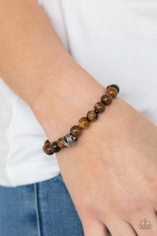 Paparazzi Accessories - Zen Commandments - Brown Bracelet - Bling by JessieK