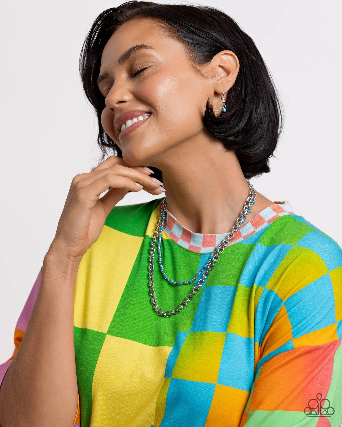 Paparazzi Accessories - A Pop of Color - Blue Choker Necklace - Bling by JessieK