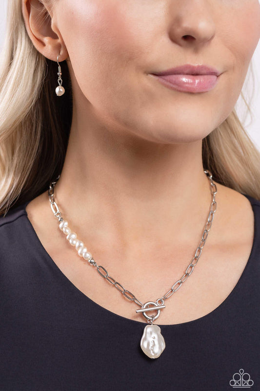 Paparazzi Accessories - Courting Cosmopolitan - White Necklace - Bling by JessieK