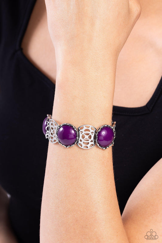 Paparazzi Accessories - Ethereal Excursion - Purple Bracelet - Bling by JessieK