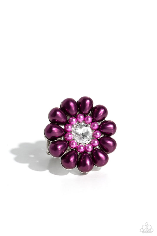 Paparazzi Accessories - PEARL Talk - Purple Ring - Bling by JessieK