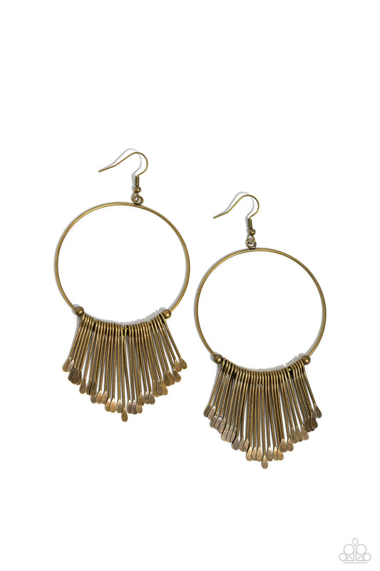 Paparazzi Accessories - The Little Dipper - Brass Earrings - Bling by JessieK