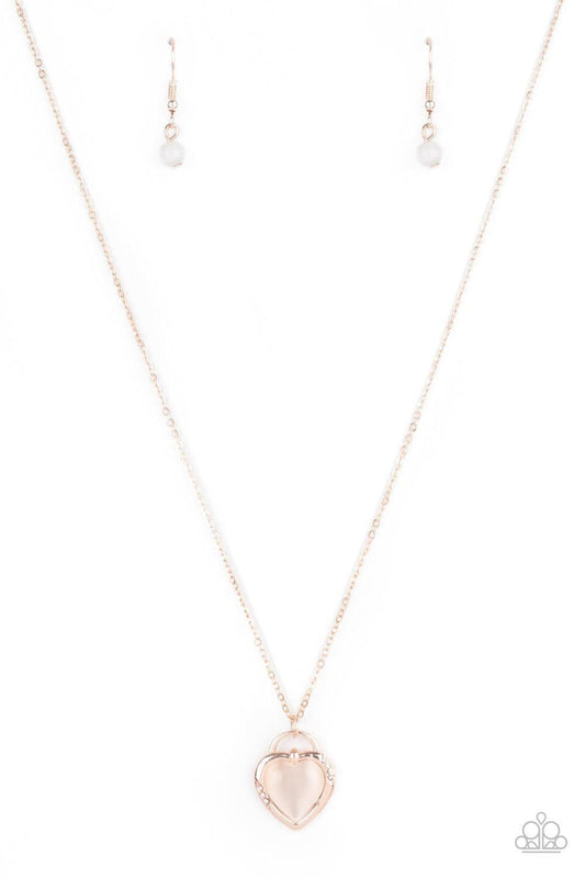 Paparazzi Accessories - A Dream Is a Wish Your Heart Makes - Rose Gold Dainty Necklace - Bling by JessieK