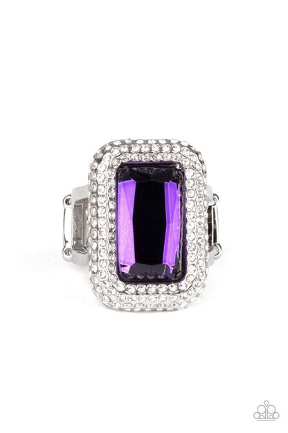 Paparazzi Accessories - A Grand Statement-maker - Purple Ring - Bling by JessieK