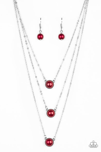 Paparazzi Accessories - A Love For Luster - Red Necklace - Bling by JessieK