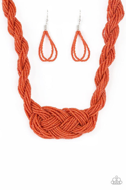 Paparazzi Accessories - A Standing Ovation - Orange Necklace - Bling by JessieK
