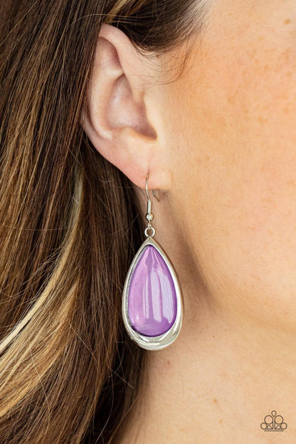 Paparazzi Accessories - A World To Seer - Purple Earrings - Bling by JessieK