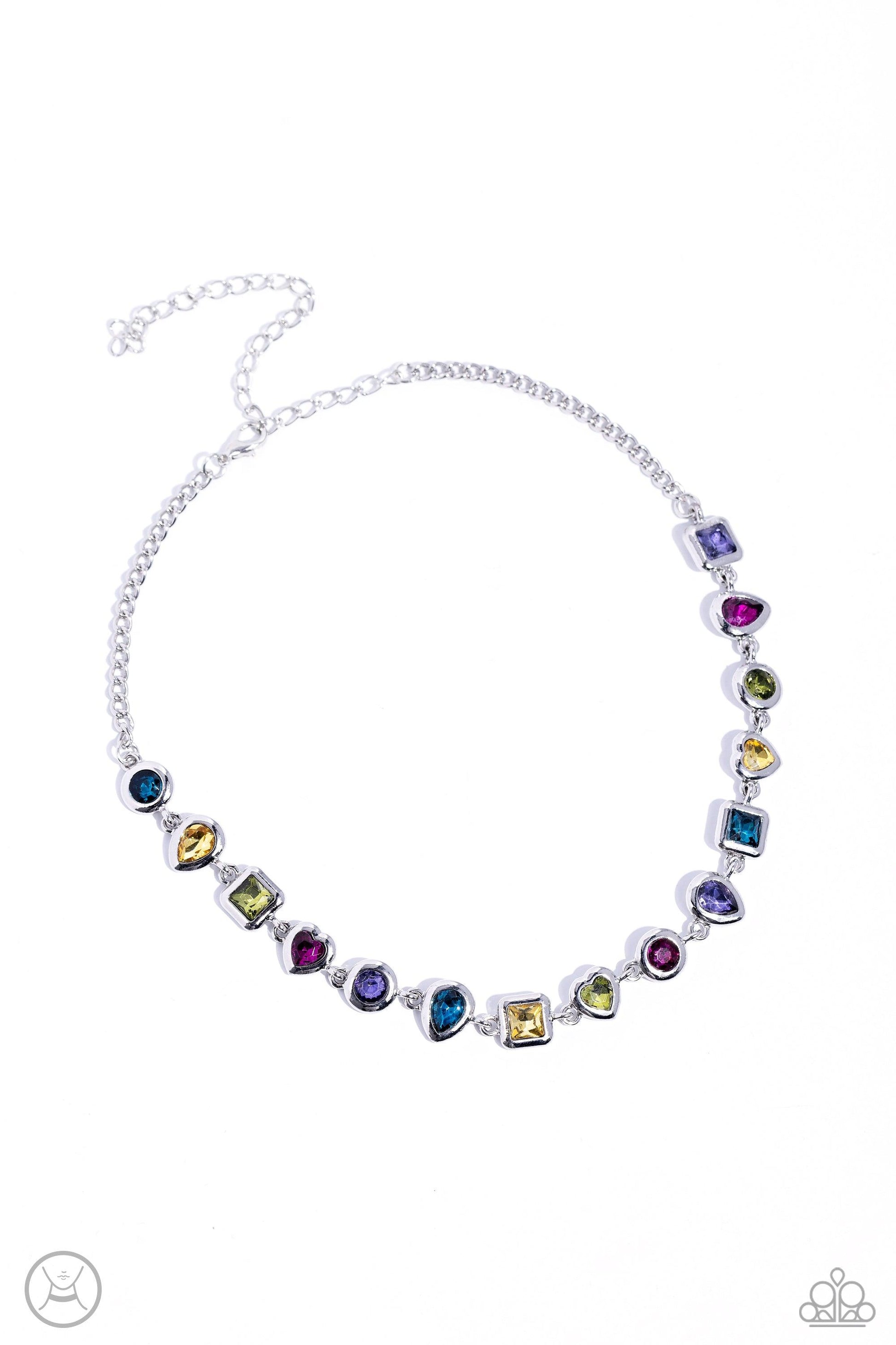 Paparazzi Accessories - Abstract Admirer - Multicolor Choker Necklace - Bling by JessieK