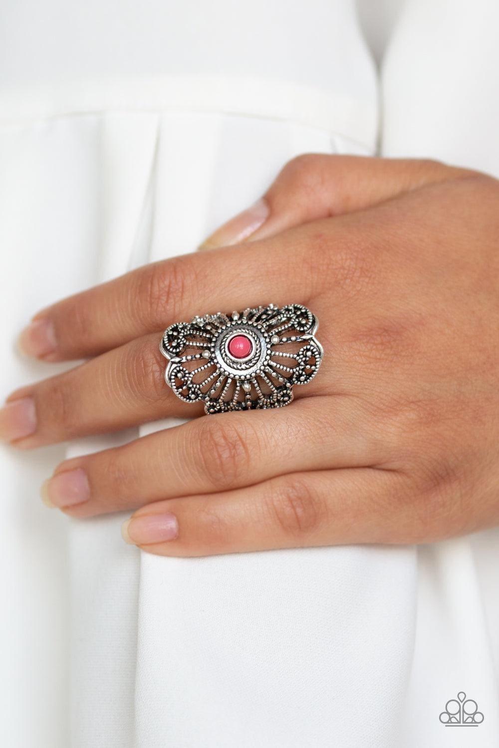 Paparazzi Accessories - Adrift - Pink Ring - Bling by JessieK