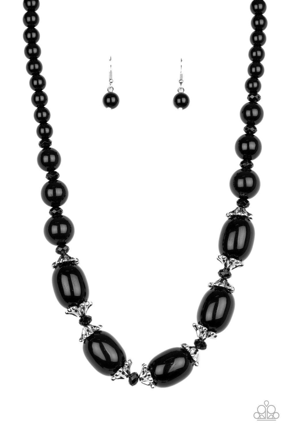 Paparazzi Accessories - After Party Posh - Black Necklace - Bling by JessieK