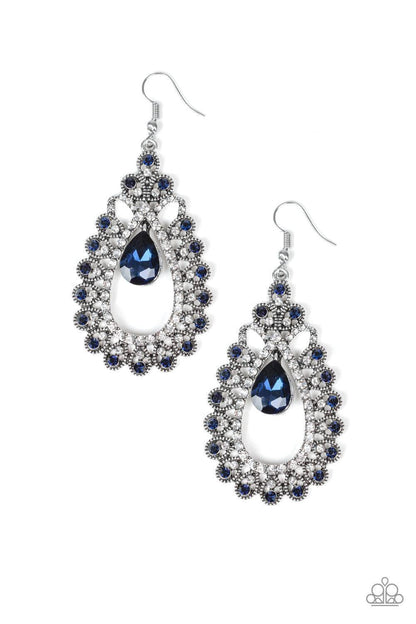 Paparazzi Accessories - All About Business - Blue Earrings - Bling by JessieK