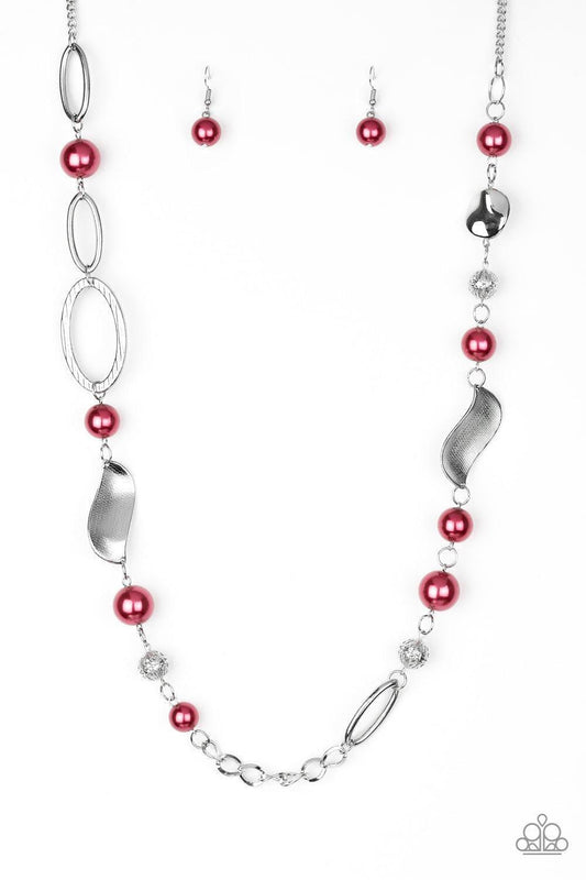 Paparazzi Accessories - All About Me - Red Necklace - Bling by JessieK