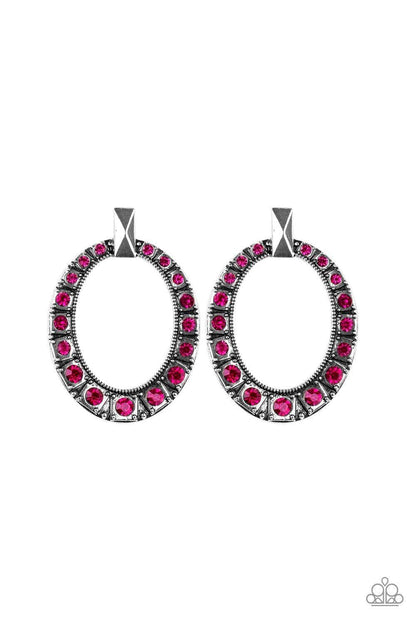 Paparazzi Accessories - All For Glow - Pink Earrings - Bling by JessieK
