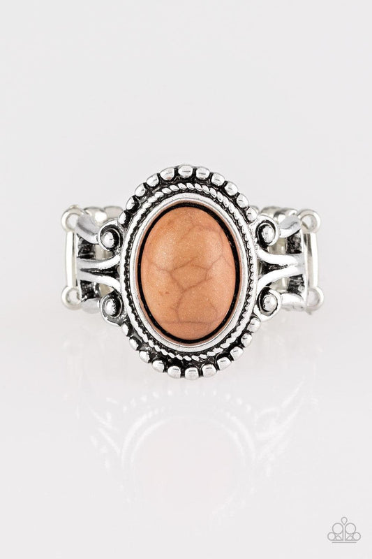 Paparazzi Accessories - All The Worlds a Stagecoach - Brown Ring - Bling by JessieK
