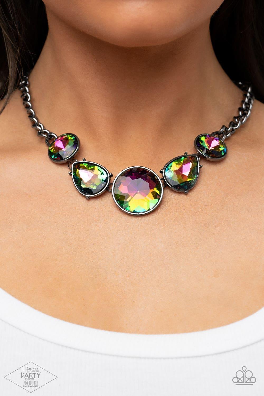 Paparazzi Accessories - All The Worlds My Stage - Multicolor Necklace - Bling by JessieK