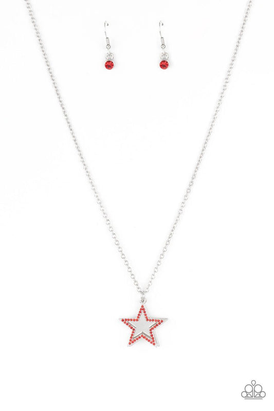 Paparazzi Accessories - American Anthem - Red Necklace - Bling by JessieK