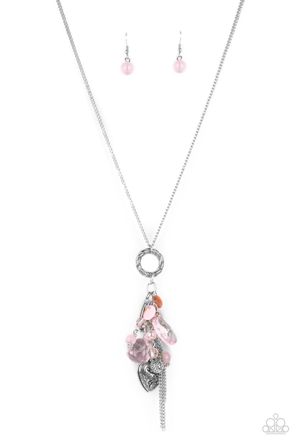 Paparazzi Accessories - Amor To Love - Pink Necklace - Bling by JessieK