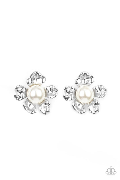 Paparazzi Accessories - Apple Blossom Pearls - White Earrings - Bling by JessieK