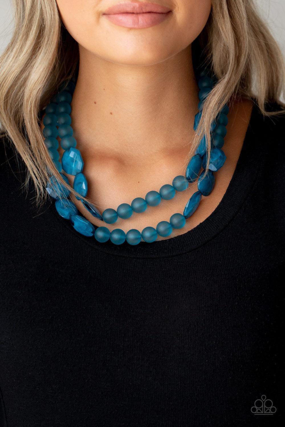 Paparazzi Accessories - Arctic Art - Blue Necklace - Bling by JessieK