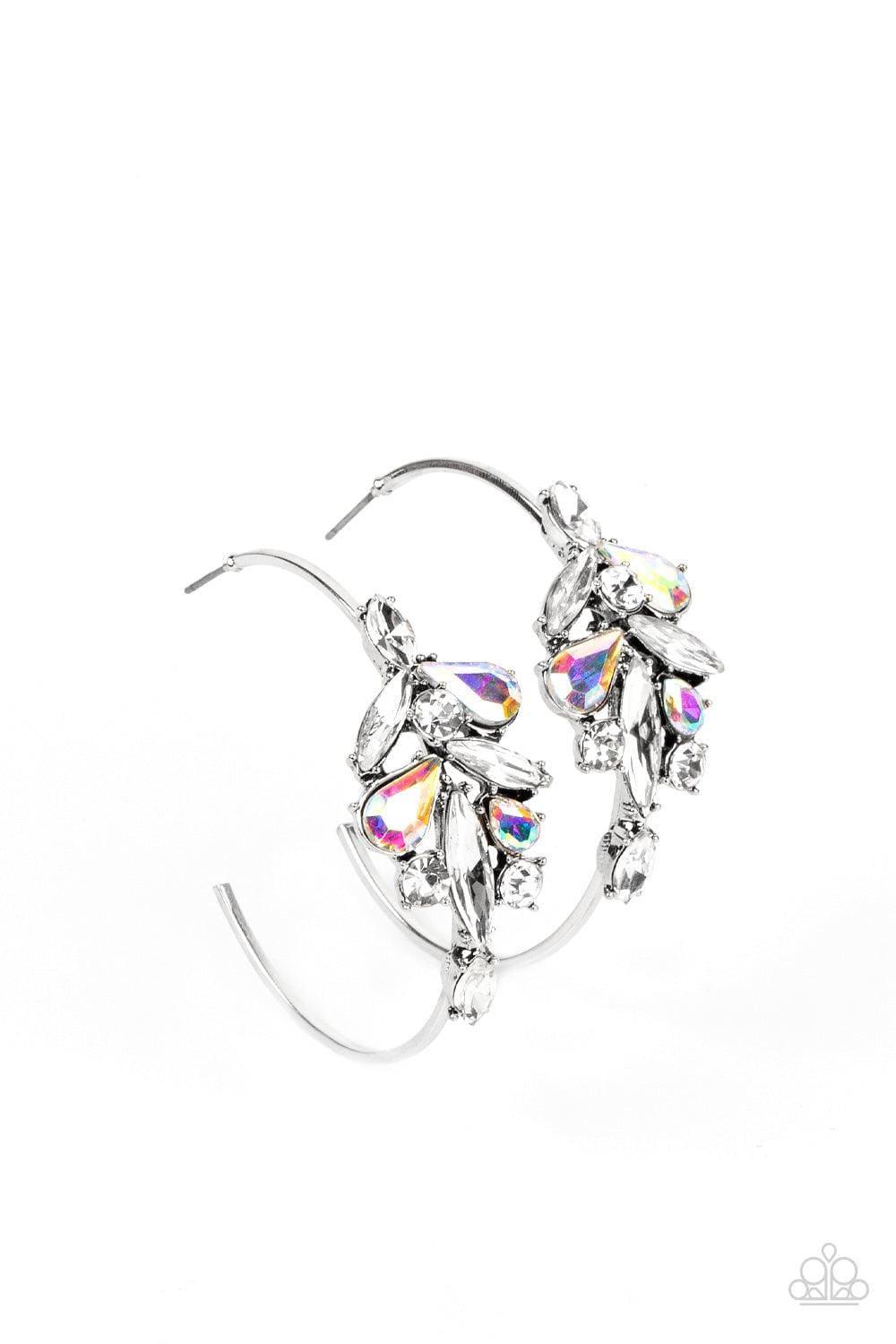 Paparazzi Accessories - Arctic Attitude - Multicolor Hoop Earrings - Bling by JessieK