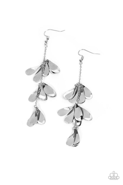 Paparazzi Accessories - Arrival Chime - Silver Earrings - Bling by JessieK