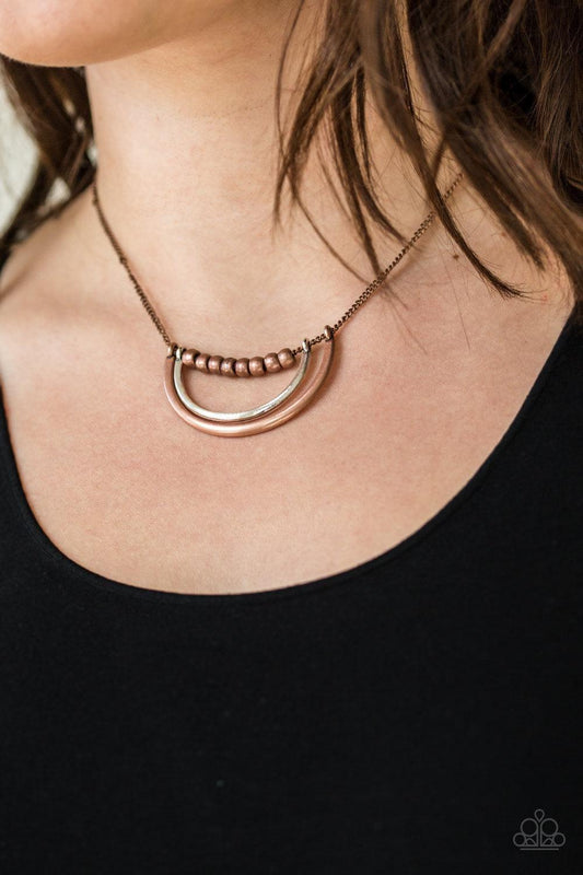 Paparazzi Accessories - Artificial Arches - Copper Necklace - Bling by JessieK