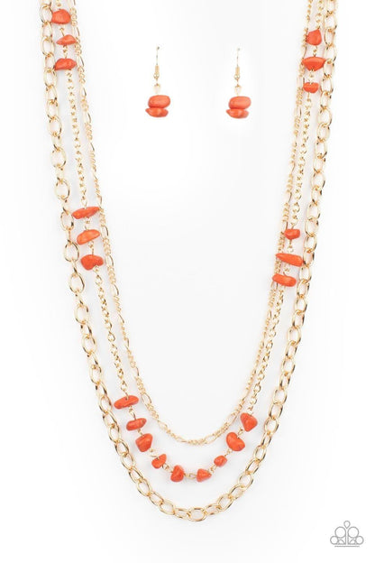 Paparazzi Accessories - Artisanal Abundance - Orange Necklace - Bling by JessieK