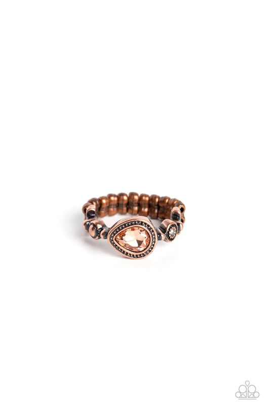 Paparazzi Accessories - Artistic Artifact - Copper Dainty Ring - Bling by JessieK