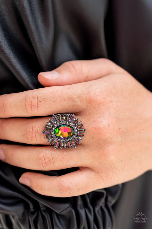 Paparazzi Accessories - Astral Attitude - Multicolor Oil-spill Ring - Bling by JessieK