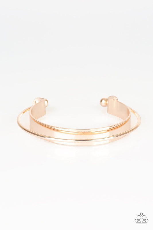 Paparazzi Accessories - Avant-mod - Rose Gold Bracelet - Bling by JessieK