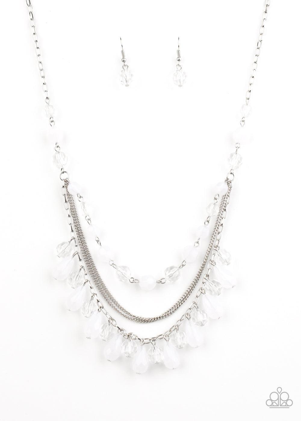 Paparazzi Accessories - Awe-inspiring Iridescence - White Necklace - Bling by JessieK