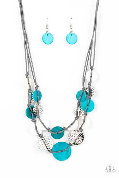 Paparazzi Accessories - Barefoot Beaches - Blue Necklace - Bling by JessieK