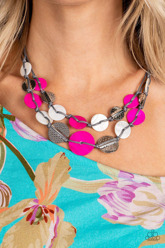 Paparazzi Accessories - Barefoot Beaches - Pink Necklace - Bling by JessieK