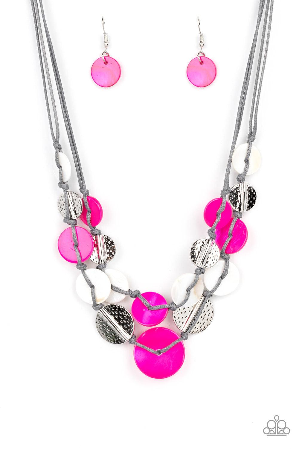 Paparazzi Accessories - Barefoot Beaches - Pink Necklace - Bling by JessieK
