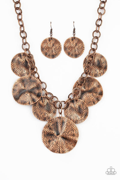 Paparazzi Accessories - Barely Scratched The Surface - Copper Necklace - Bling by JessieK