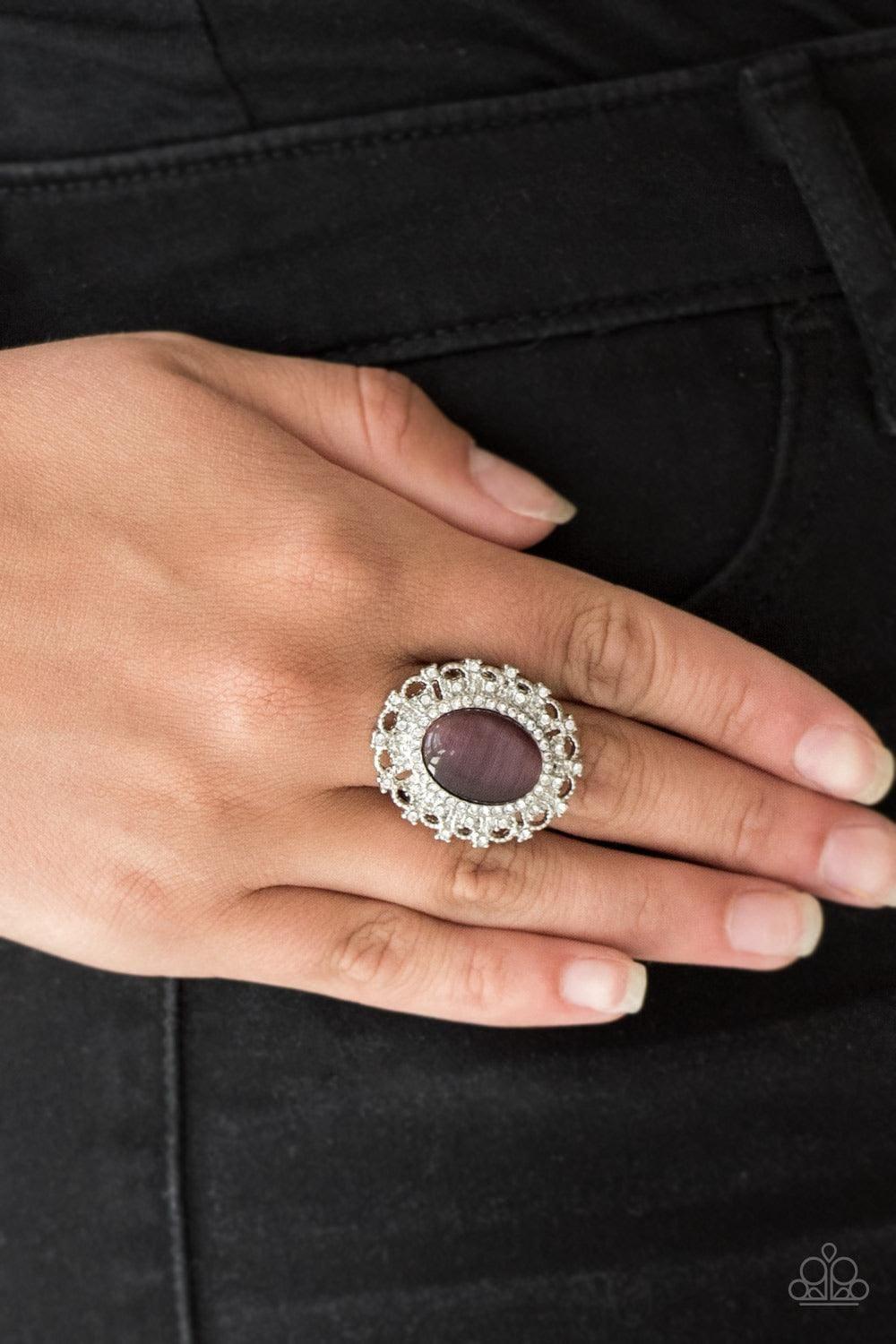 Paparazzi Accessories - Baroque The Spell - Purple Ring - Bling by JessieK