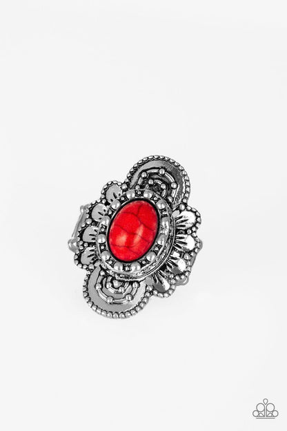 Paparazzi Accessories - Basic Element - Red Ring - Bling by JessieK