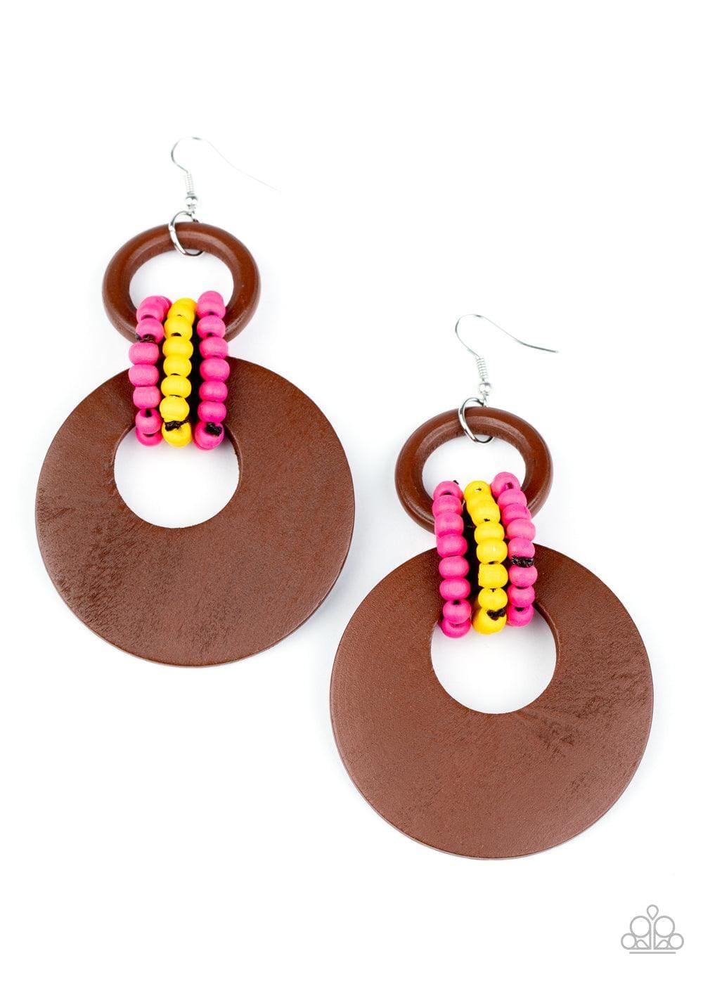 Paparazzi Accessories - Beach Day Drama - Multicolor Earrings - Bling by JessieK