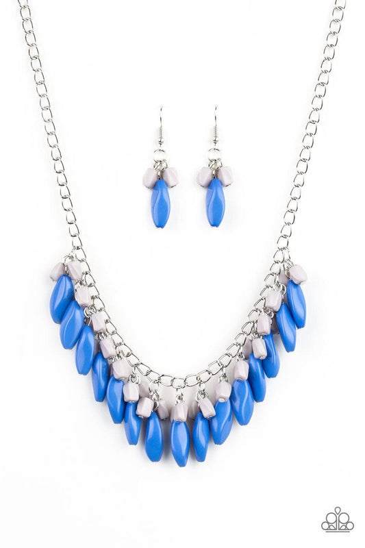 Paparazzi Accessories - Bead Binge - Blue Necklace - Bling by JessieK