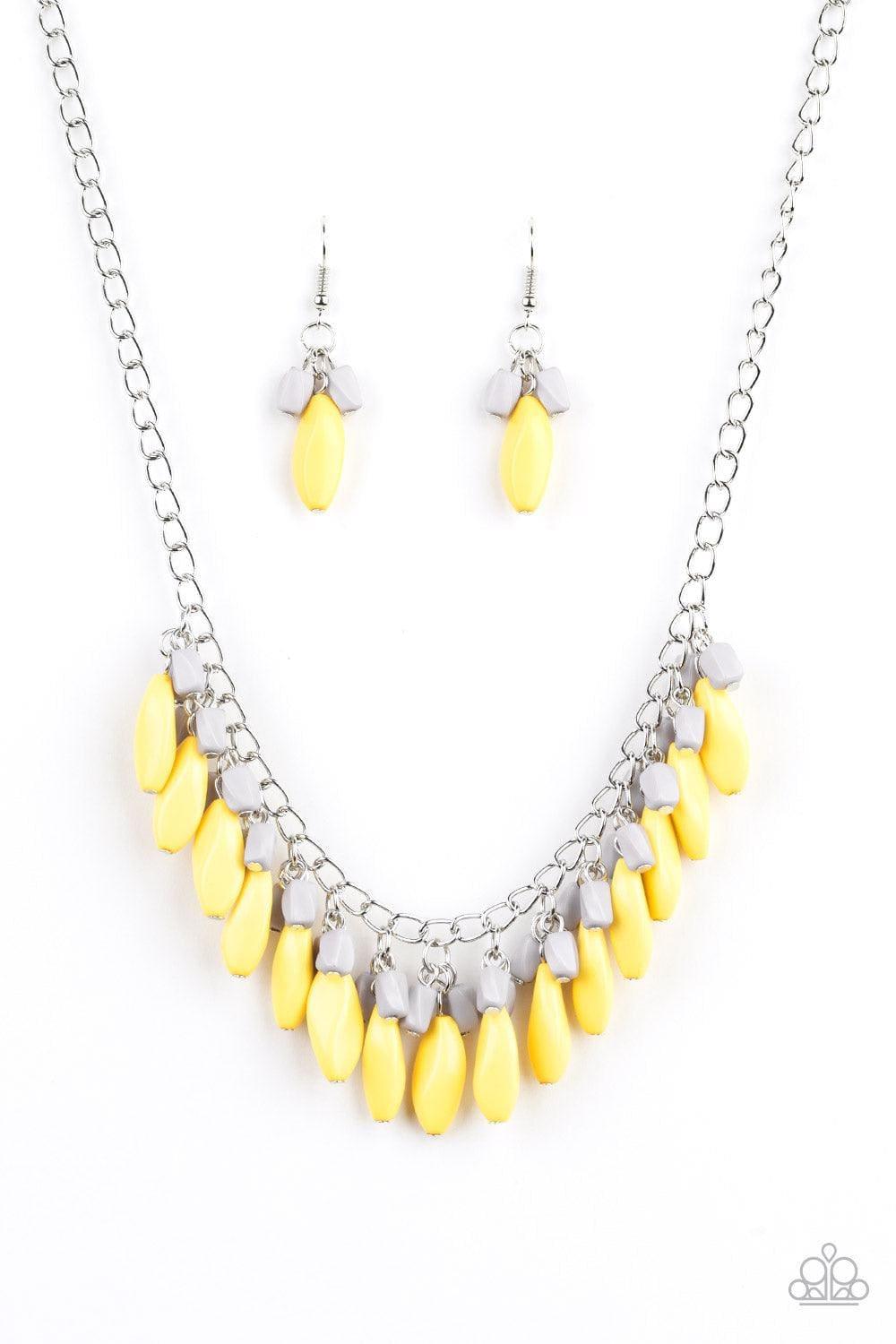 Paparazzi Accessories - Bead Binge - Yellow Necklace - Bling by JessieK
